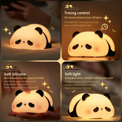 Cute Panda Lamp Light – Soft Glow Night Light for Home & Bedroom